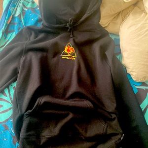 Black huf hoodie. nwot size small in men's